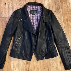 Mackage Kenya Leather Moto Jacket - Size M